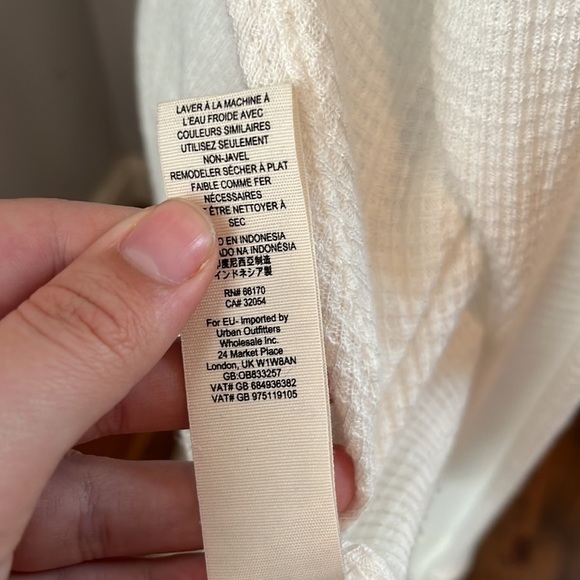 Free People Spring Valley Lace Trim Tunic White Size XS - Picture 6 of 8